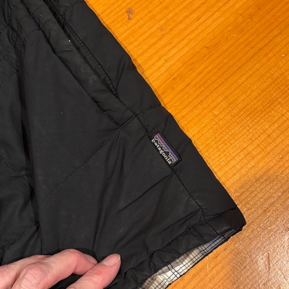 PATAGONIA Men's L Black Polyester Snap Up Shacket Jacket w/Liner Insulated Layer - Picture 6 of 9